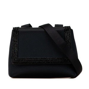 CHANEL Cocomark Square Mini Shoulder Bag Black Satin